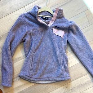 Patagonia Re-took Purple Fleece Pullover